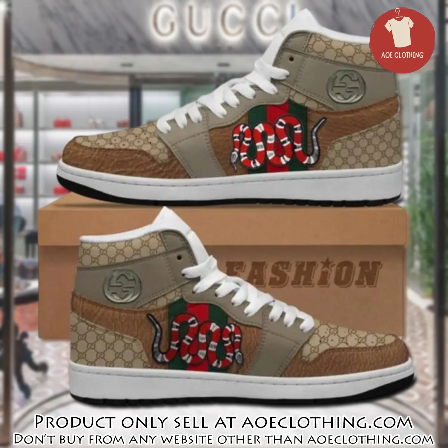 Gucci snake high air jordan sneakers shoes hot  gifts unisex aoe0425182